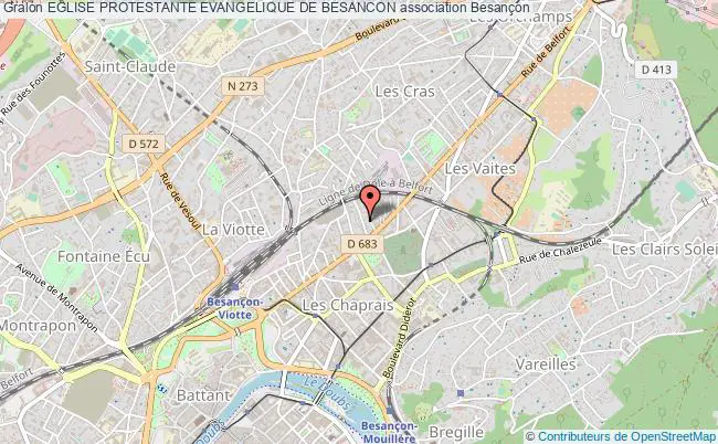 plan association Eglise Protestante Evangelique De Besancon Besançon