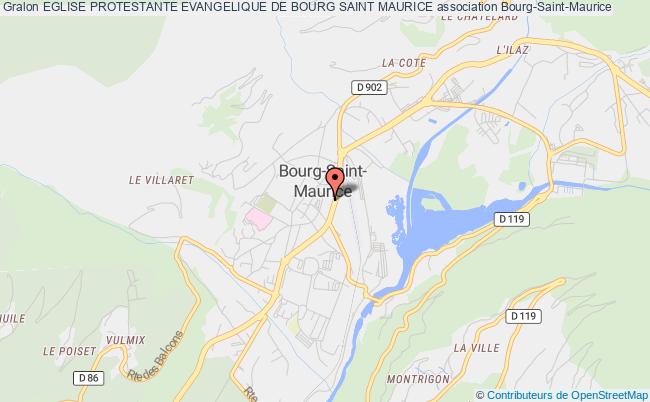 plan association Eglise Protestante Evangelique De Bourg Saint Maurice Bourg-Saint-Maurice