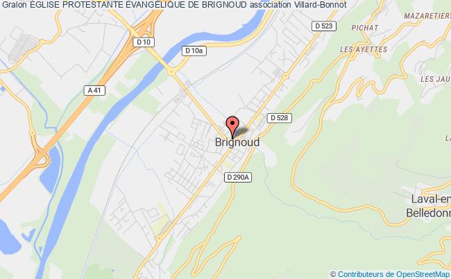 plan association Église Protestante ÉvangÉlique De Brignoud Villard-Bonnot