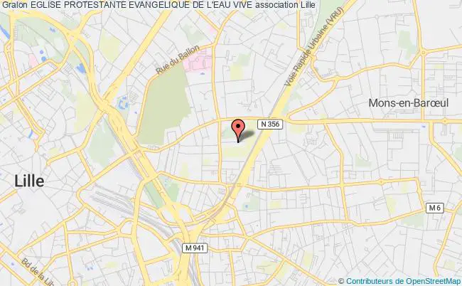 plan association Eglise Protestante Evangelique De L'eau Vive Lille