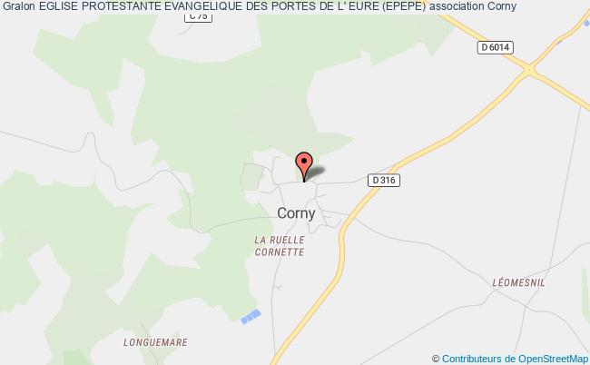 plan association Eglise Protestante Evangelique Des Portes De L' Eure (epepe) Corny
