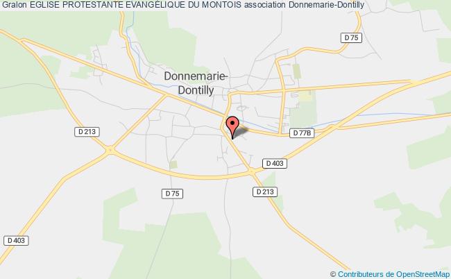 plan association Eglise Protestante EvangÉlique Du Montois Donnemarie-Dontilly