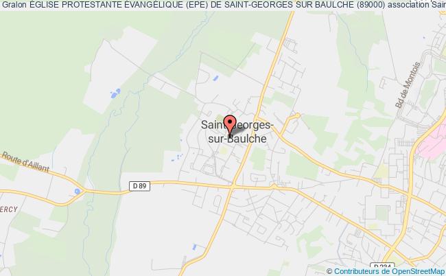 plan association Église Protestante ÉvangÉlique (epe) De Saint-georges Sur Baulche (89000) Saint-Georges-sur-Baulche