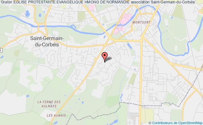 plan association Eglise Protestante Evangelique Hmong De Normandie Saint-Germain-du-Corbéis