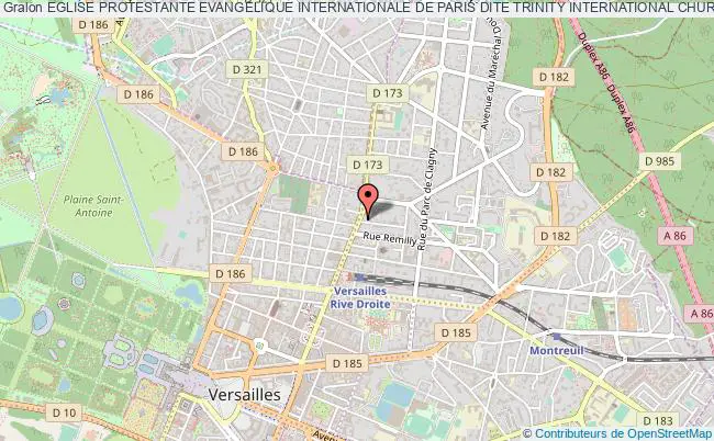 plan association Eglise Protestante Evangelique Internationale De Paris Dite Trinity International Church Of Paris Versailles