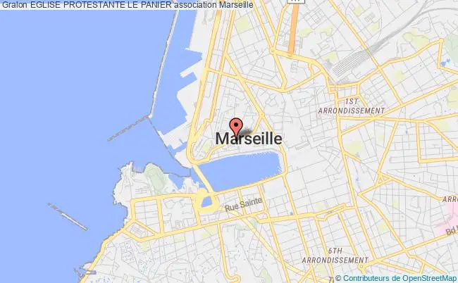 plan association Eglise Protestante Le Panier Marseille