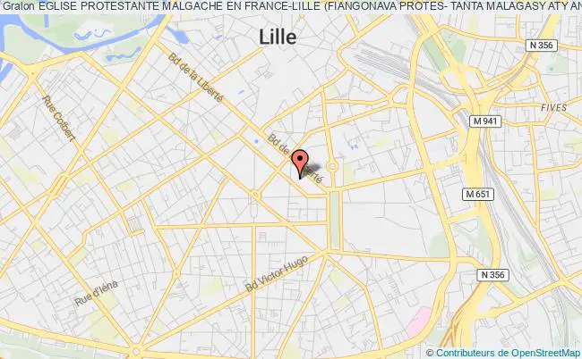 plan association Eglise Protestante Malgache En France-lille (fiangonava Protes- Tanta Malagasy Aty Andafy Lille) F.p.m.a. Lille Lille