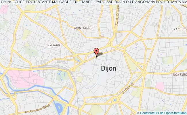 plan association Eglise Protestante Malgache En France - Paroisse Dijon Ou Fiangonana Protestanta Malagasy Aty Andafy - Tafo Dijon (fpma Dijon) Dijon