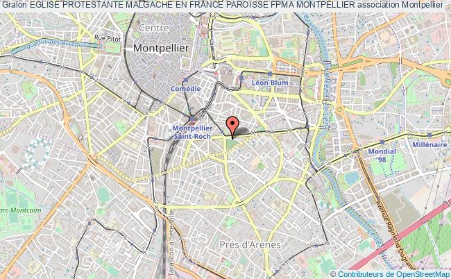 plan association Eglise Protestante Malgache En France Paroisse Fpma Montpellier Montpellier
