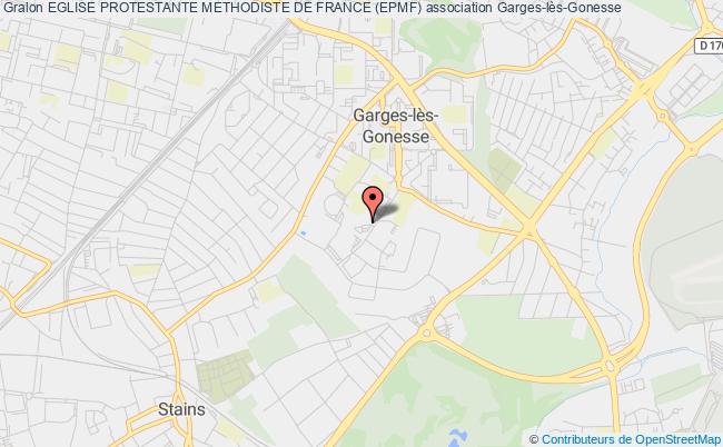 plan association Eglise Protestante Methodiste De France (epmf) Garges-lès-Gonesse