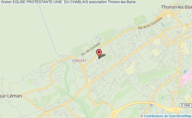 plan association Eglise Protestante Unie  Du Chablais Thonon-les-Bains