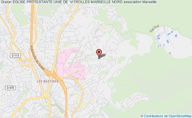 plan association Eglise Protestante Unie De  Vitrolles Marseille Nord Marseille