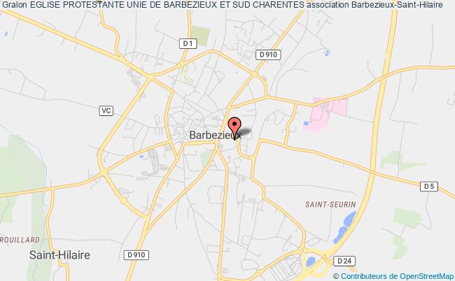 plan association Eglise Protestante Unie De Barbezieux Et Sud Charentes Barbezieux-Saint-Hilaire