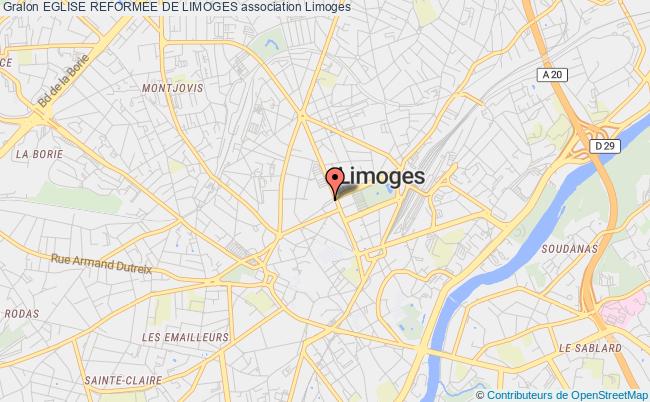 plan association Eglise Reformee De Limoges Limoges