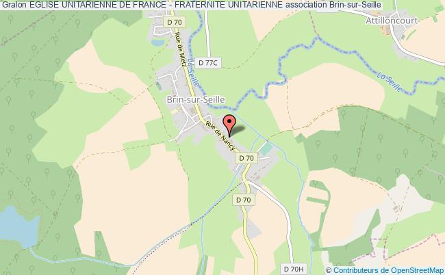 plan association Eglise Unitarienne De France - Fraternite Unitarienne Brin-sur-Seille