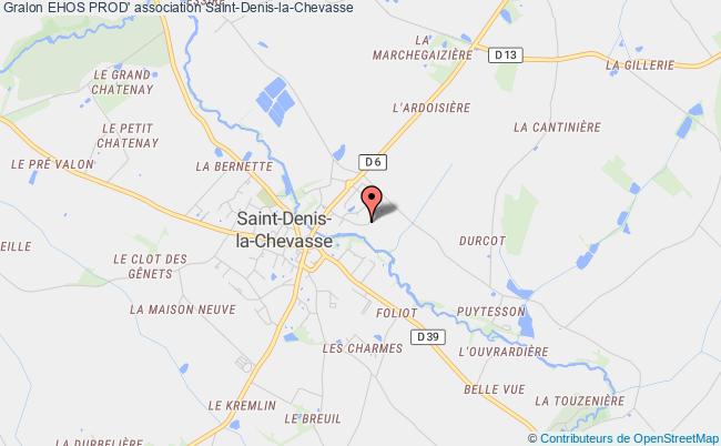 plan association Ehos Prod' Saint-Denis-la-Chevasse