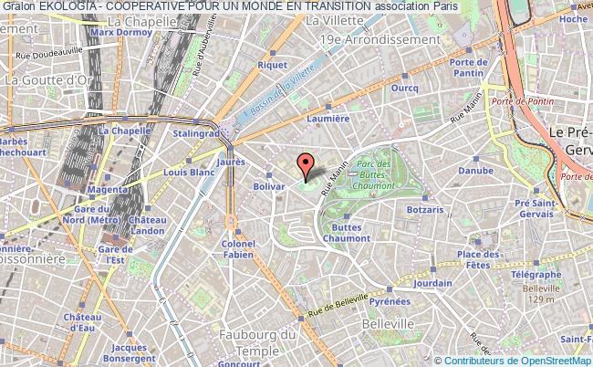 plan association Ekologia - Cooperative Pour Un Monde En Transition Paris
