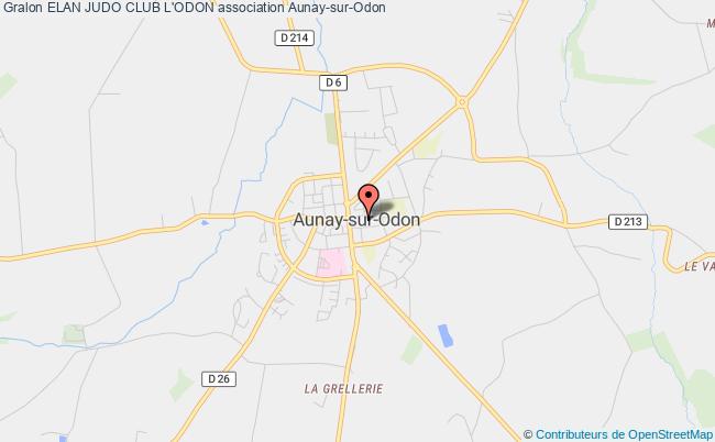 plan association Elan Judo Club L'odon Aunay-sur-Odon