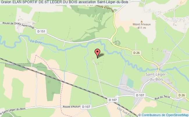 plan association Elan Sportif De St Leger Du Bois Saint-Léger-du-Bois