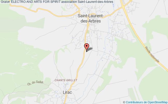 plan association Electro And Arts For Spirit Saint-Laurent-des-Arbres