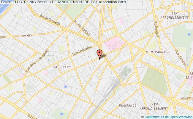 plan association Electronic Payment Franciliens Nord-est Paris