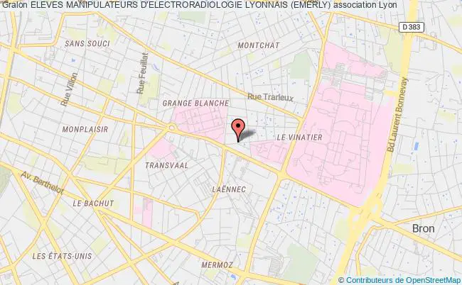plan association Eleves Manipulateurs D'electroradiologie Lyonnais (emerly) Lyon