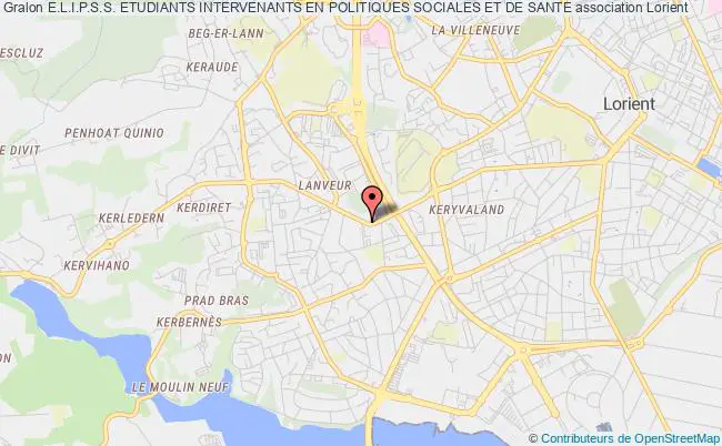 plan association E.l.i.p.s.s. Etudiants Intervenants En Politiques Sociales Et De Sante Lorient