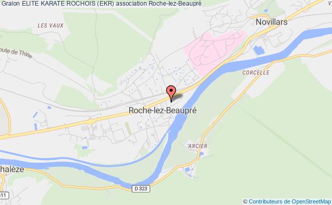 plan association Elite Karate Rochois (ekr) Roche-lez-Beaupré