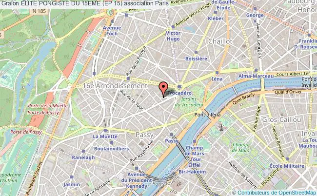plan association Elite Pongiste Du 15eme (ep 15) Paris