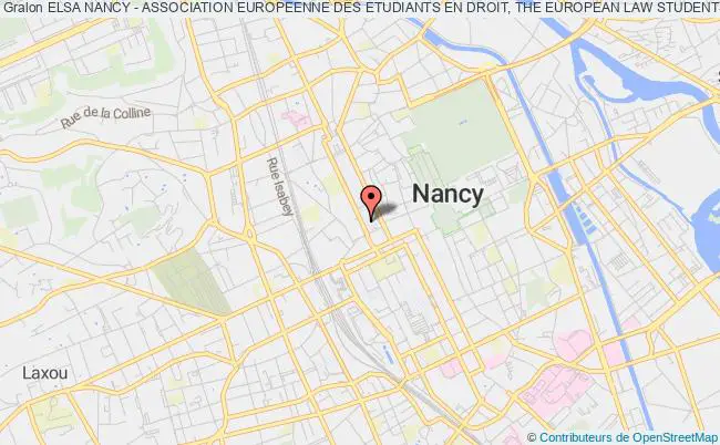 plan association Elsa Nancy - Association Europeenne Des Etudiants En Droit, The European Law Students' Association Nancy