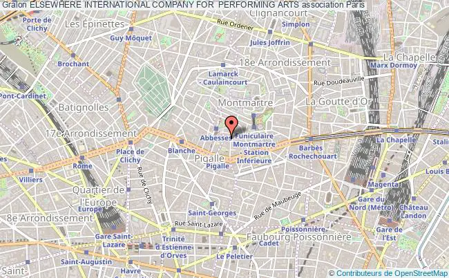 plan association Elsewhere International Company For  Performing Arts Paris