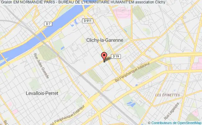 plan association Em Normandie Paris - Bureau De L'humanitaire Humanit'em Clichy
