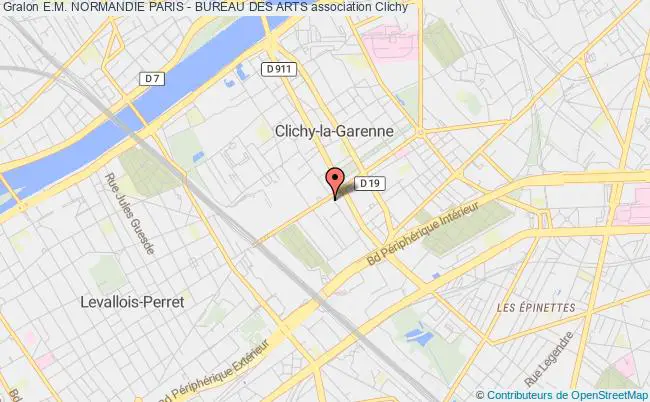 plan association E.m. Normandie Paris - Bureau Des Arts Clichy