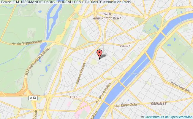 plan association E.m. Normandie Paris - Bureau Des Etudiants Paris