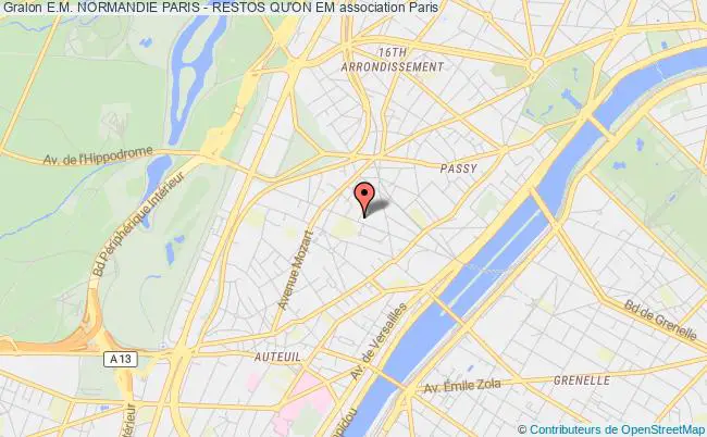 plan association E.m. Normandie Paris - Restos Qu'on Em Paris
