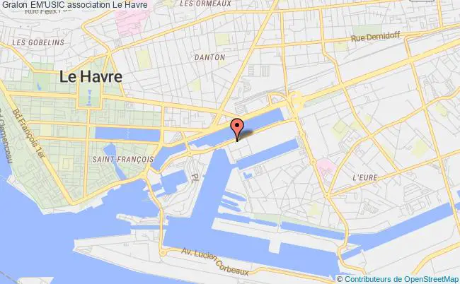 plan association Em'usic Havre