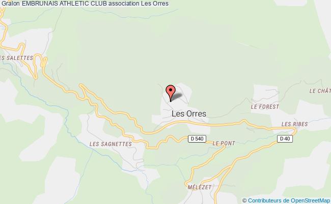 plan association Embrunais Athletic Club Orres
