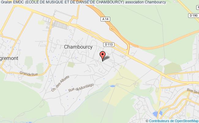plan association Emdc (ecole De Musique Et De Danse De Chambourcy) Chambourcy