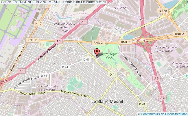 plan association Emergence Blanc-mesnil Le    Blanc-Mesnil