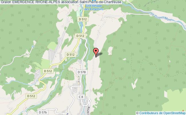 plan association Emergence Rhone-alpes Saint-Pierre-de-Chartreuse