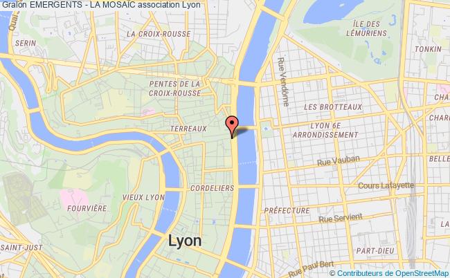 plan association Emergents - La MosaÏc Lyon