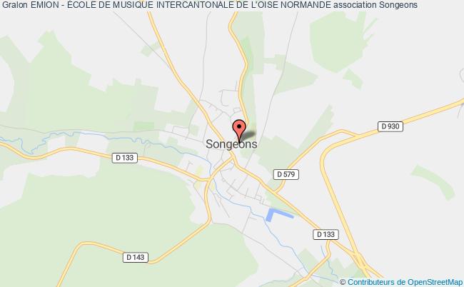 plan association Emion - École De Musique Intercantonale De L'oise Normande Songeons