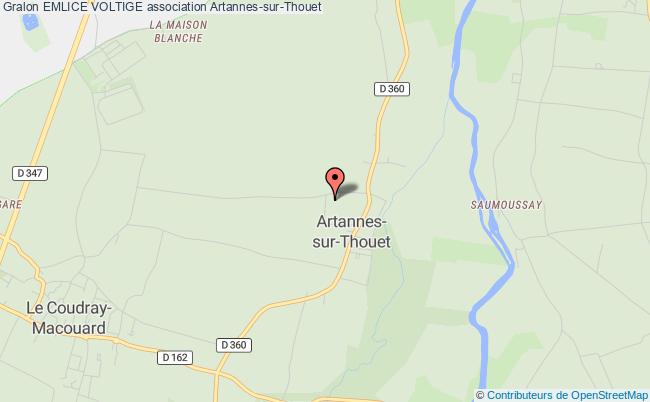 plan association Emlice Voltige Artannes-sur-Thouet