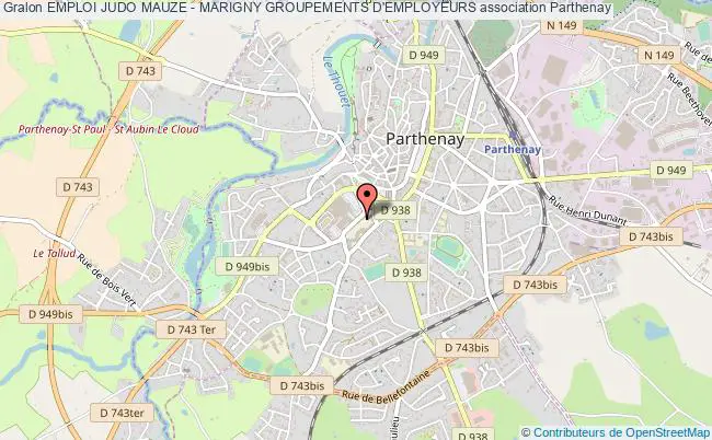 plan association Emploi Judo Mauze - Marigny Groupements D'employeurs Parthenay