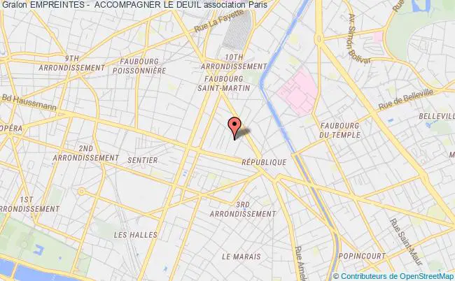 plan association Empreintes -  Accompagner Le Deuil Paris