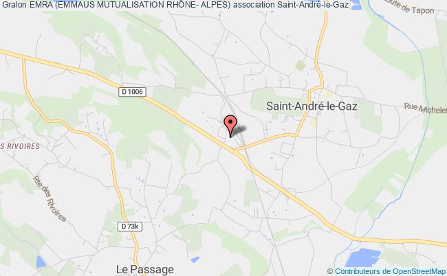 plan association Emra (emmaus Mutualisation RhÔne- Alpes) Saint-André-le-Gaz