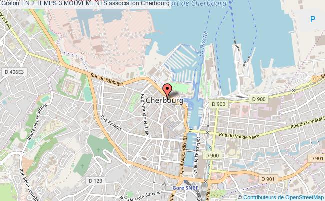plan association En 2 Temps 3 Mouvements Cherbourg-Octeville