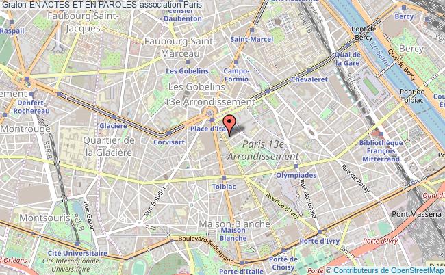 plan association En Actes Et En Paroles Paris