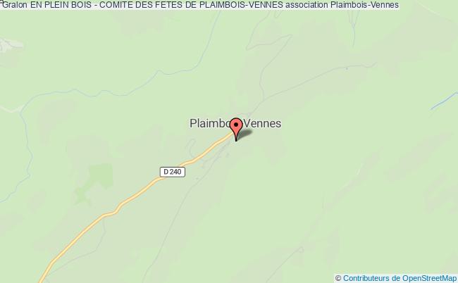 plan association En Plein Bois - Comite Des Fetes De Plaimbois-vennes Plaimbois-Vennes