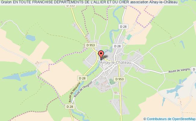 plan association En Toute Franchise Departements De L'allier Et Du Cher Ainay-le-Château